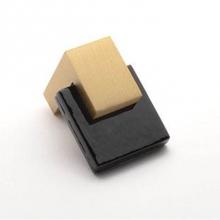 Sietto K-1203-SB - Affinity Black Knob With Satin Brass Base