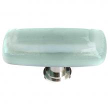 Sietto LK-103-PC - Stratum Spruce Green Long Knob With Polished Chrome Base