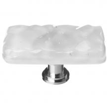 Sietto LK-204-ORB - Glacier Blue-Grey Long Knob With Oil Rubbed Bronze Base