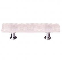 Sietto P-228-PC - Glacier Rose  Pull With Polished Chrome Base