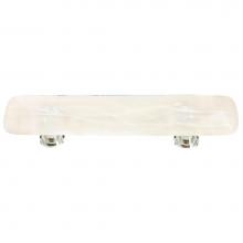 Sietto P-500-SN - Cirrus Vanilla & White Mardi Gras Pull With Satin Nickel Base