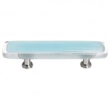 Sietto P-702-SN - Reflective Light Aqua Pull With Satin Nickel Base