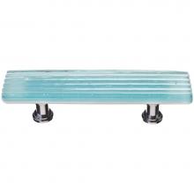 Sietto P-801-PC - Reed Light Aqua Pull With Polished Chrome Base