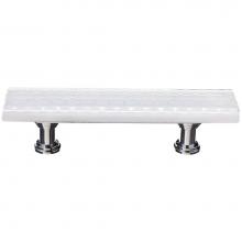 Sietto P-900-PC - Honeycomb White Pull With Polished Chrome Base
