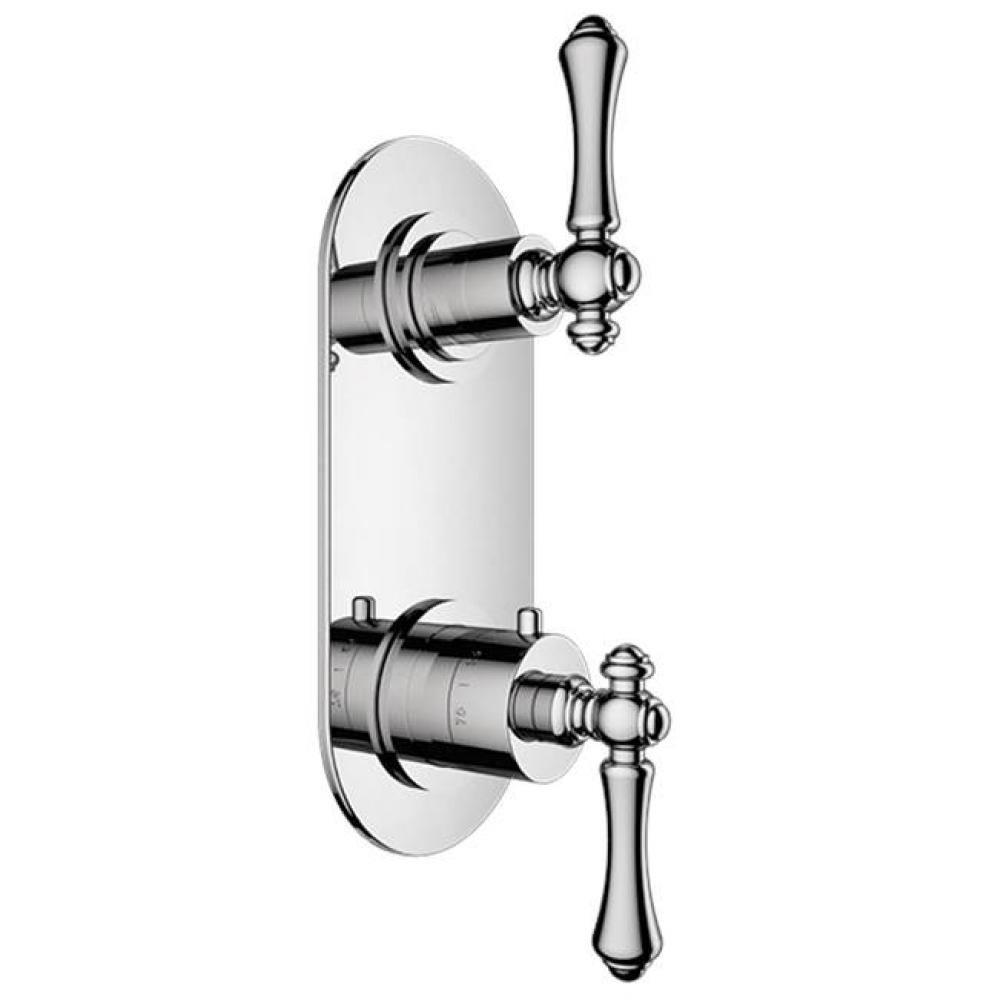 TRIM (Non-Shared Function) - 1/2'' Thermostatic Trim with Volume Control and 3-Way Diver