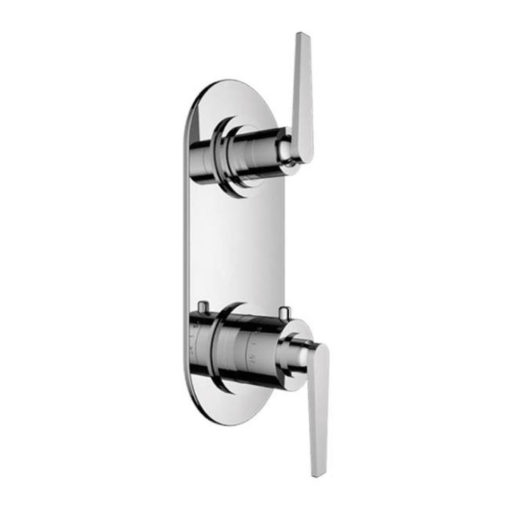 TRIM (Non-Shared Function) - 1/2'' Thermostatic Trim with Volume Control and 3-Way Diver
