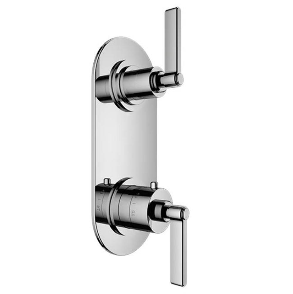 TRIM (Non-Shared Function) - 1/2'' Thermostatic Trim with Volume Control and 2-Way Diver