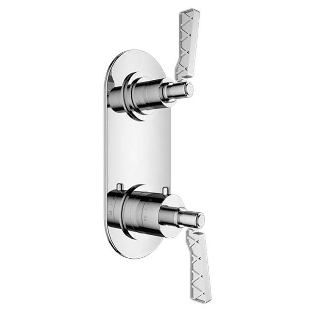TRIM (Non-Shared Function) - 1/2'' Thermostatic Trim with Volume Control and 3-Way Diver