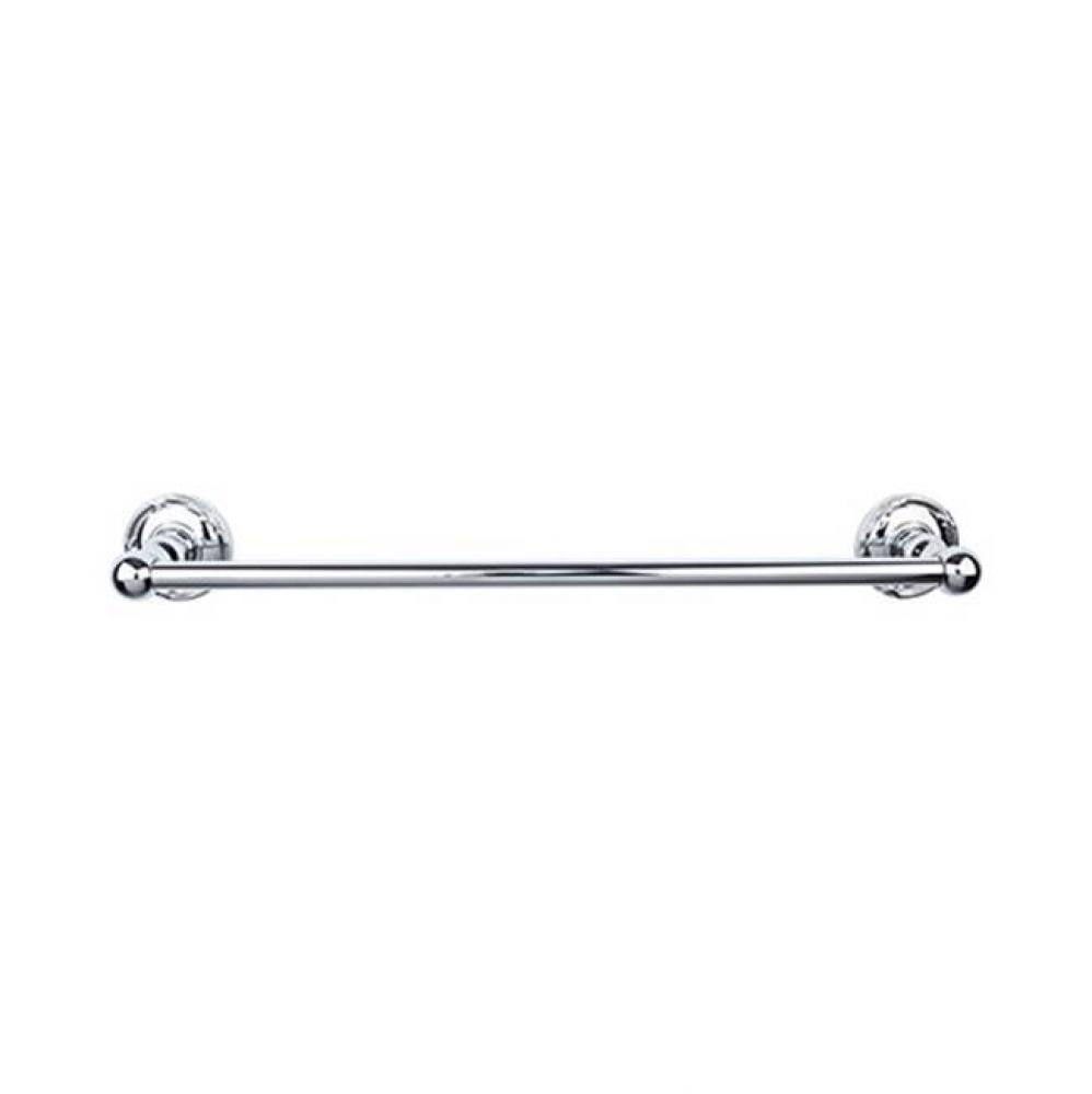 Edwardian Bath Towel Bar 30 Inch Single - Ribbon Bplate Polished Chrome