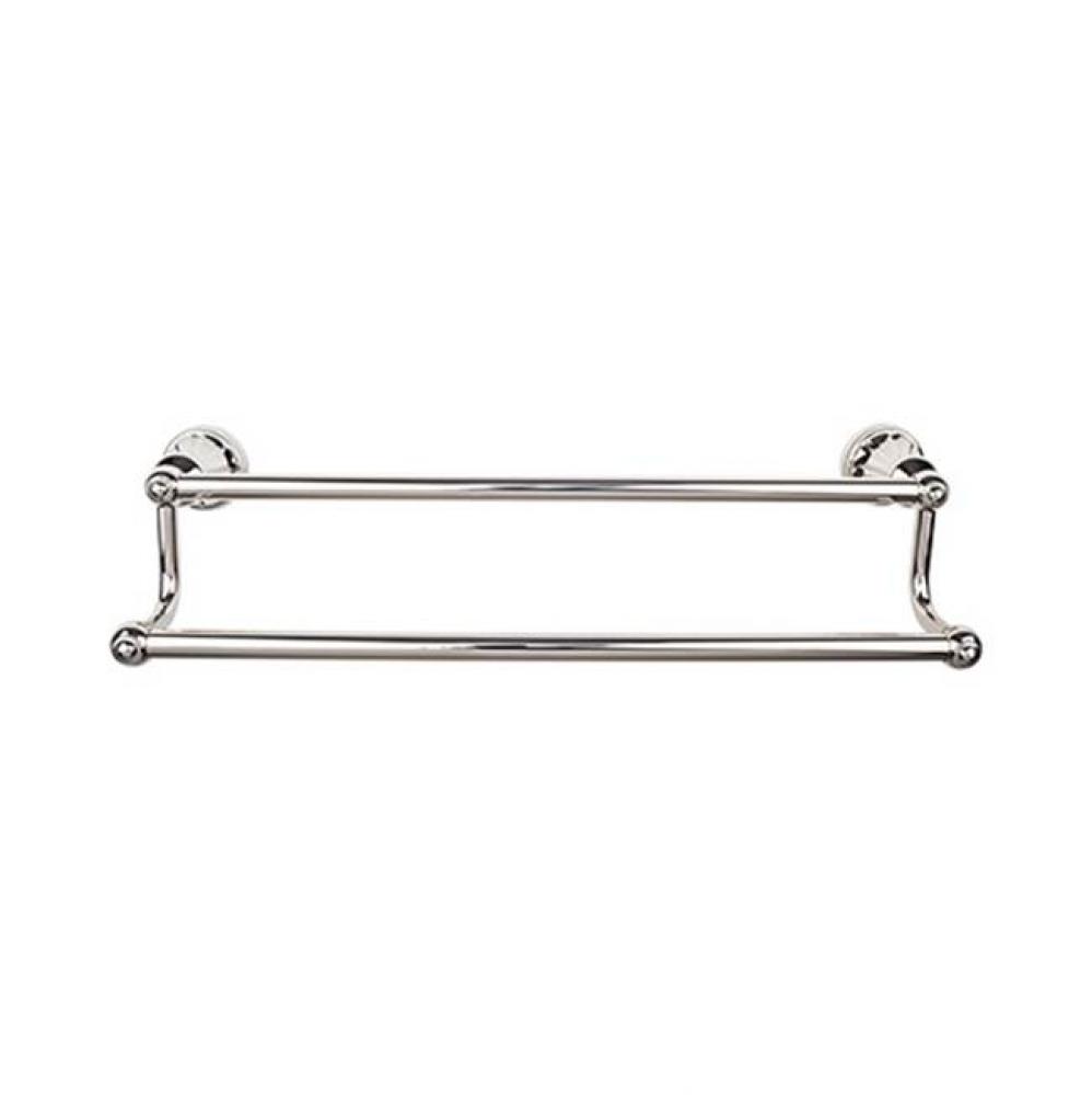 Hudson Bath Towel Bar 24 Inch Double Polished Nickel