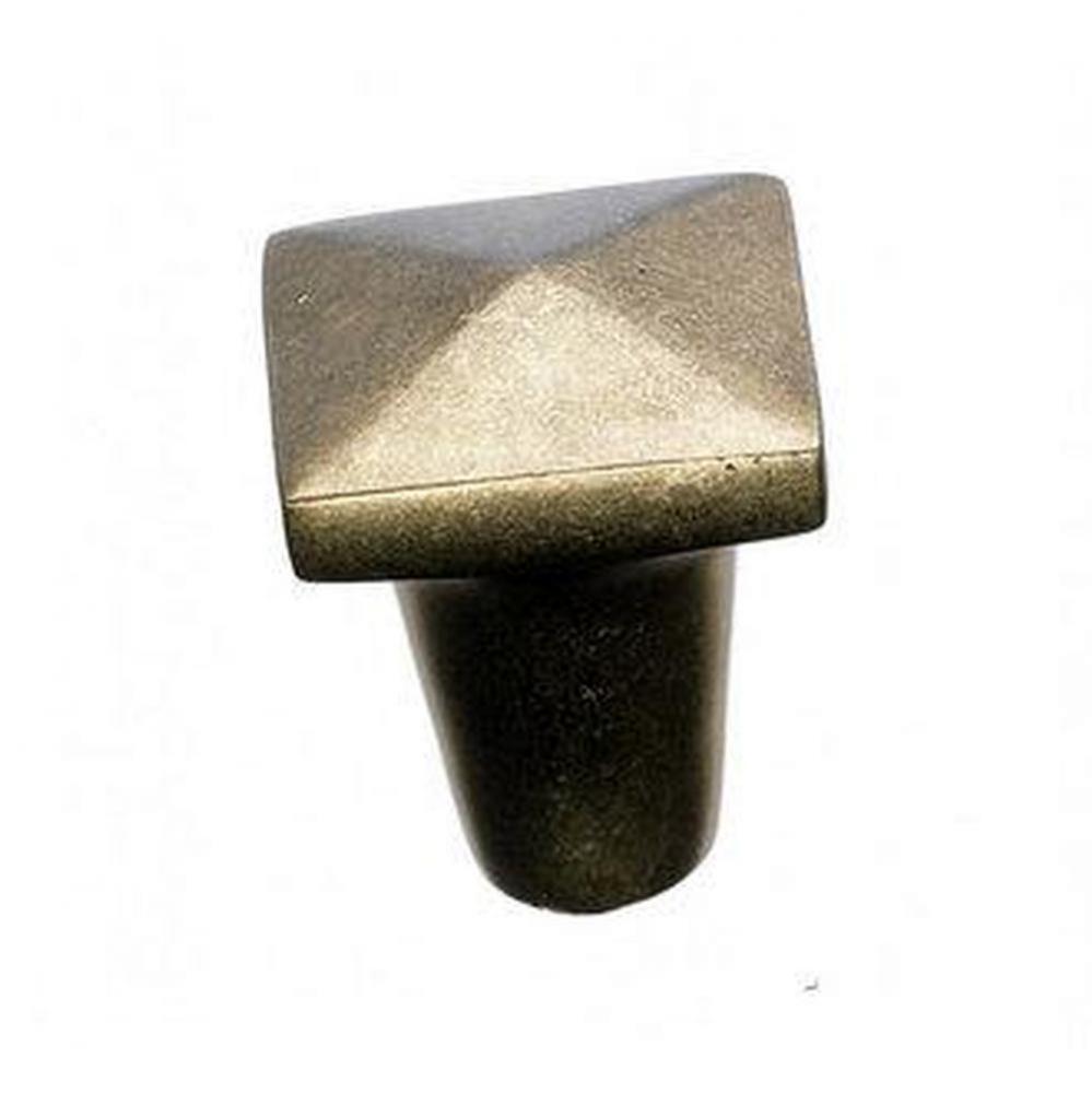 Aspen Square Knob 7/8 Inch Light Bronze