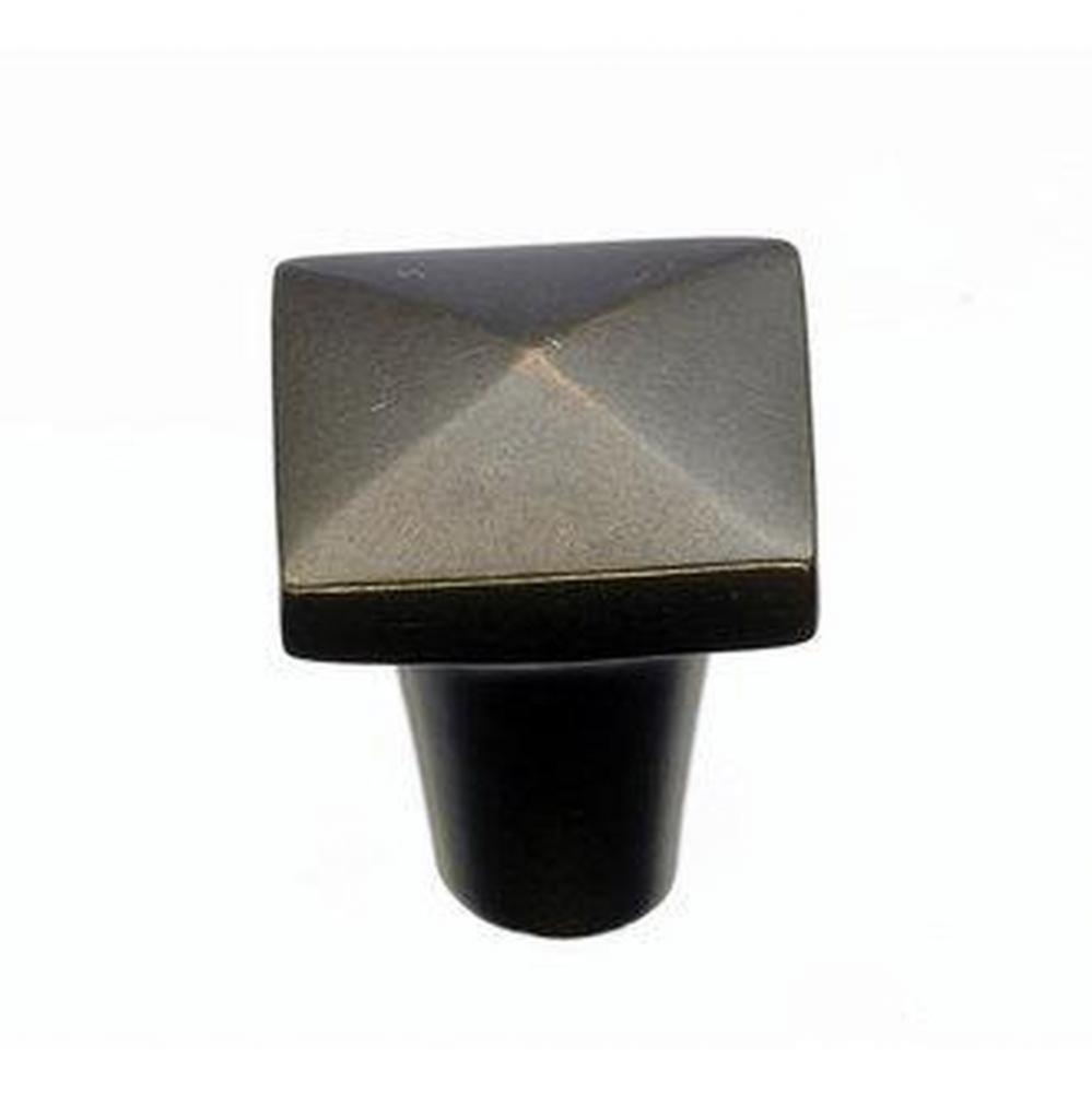 Aspen Square Knob 7/8 Inch Medium Bronze