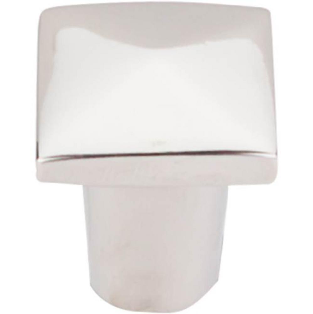Aspen II Square Knob 3/4 Inch Polished Nickel