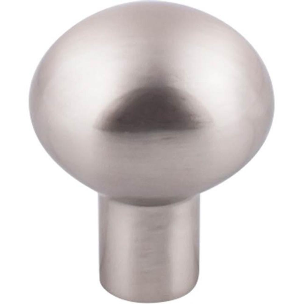 Aspen II Small Egg Knob 1 3/16 Inch Brushed Satin Nickel