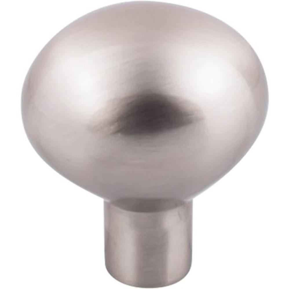Aspen II Large Egg Knob 1 7/16 Inch Brushed Satin Nickel