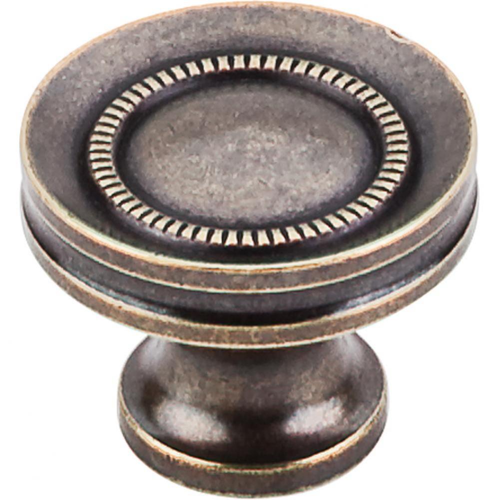 Button Faced Knob 1 1/4 Inch German Bronze