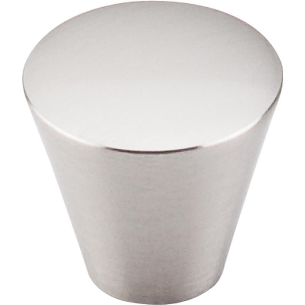 Cone Knob 1 1/16 Inch Brushed Satin Nickel