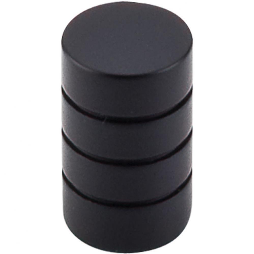 Stacked Knob 5/8 Inch Flat Black