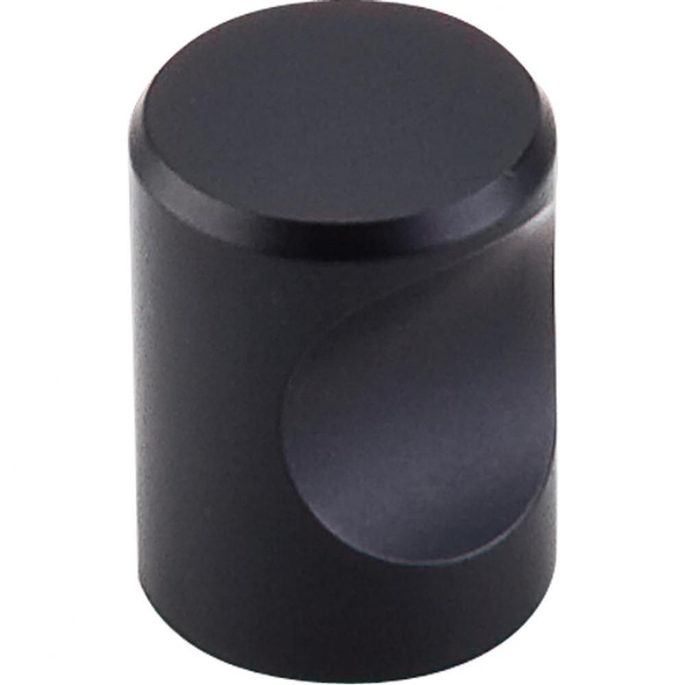 Nouveau Indent Knob 3/4 Inch Flat Black