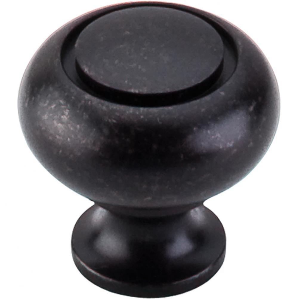 Ring Knob 1 1/4 Inch Patina Black