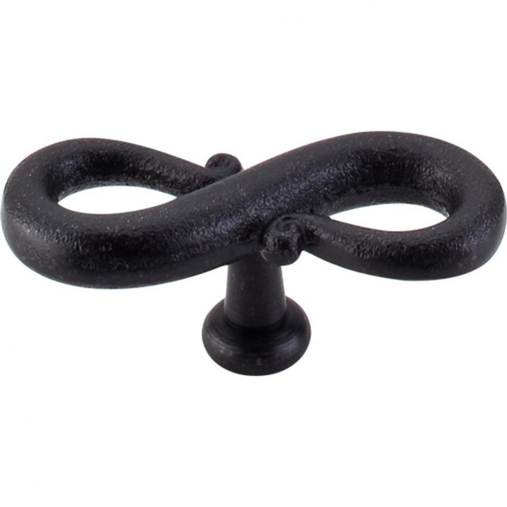 S-Shaped Knob 3 1/4 Inch Patina Black