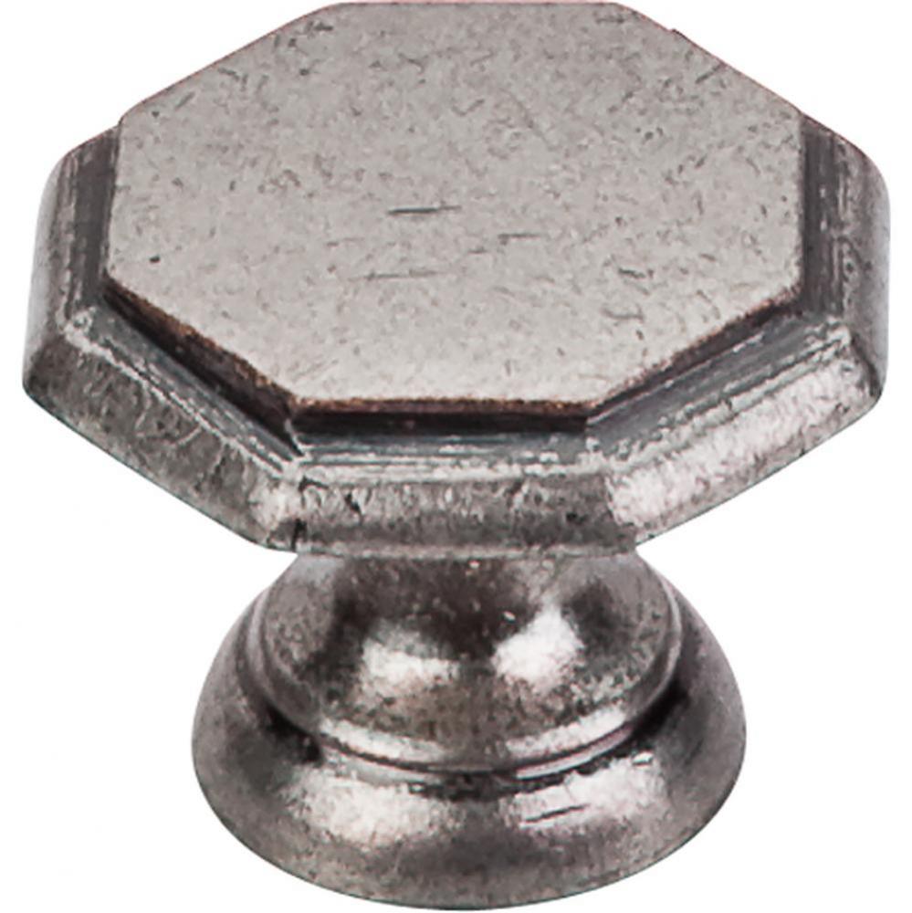 Devon Knob 1 1/4 Inch Pewter Antique