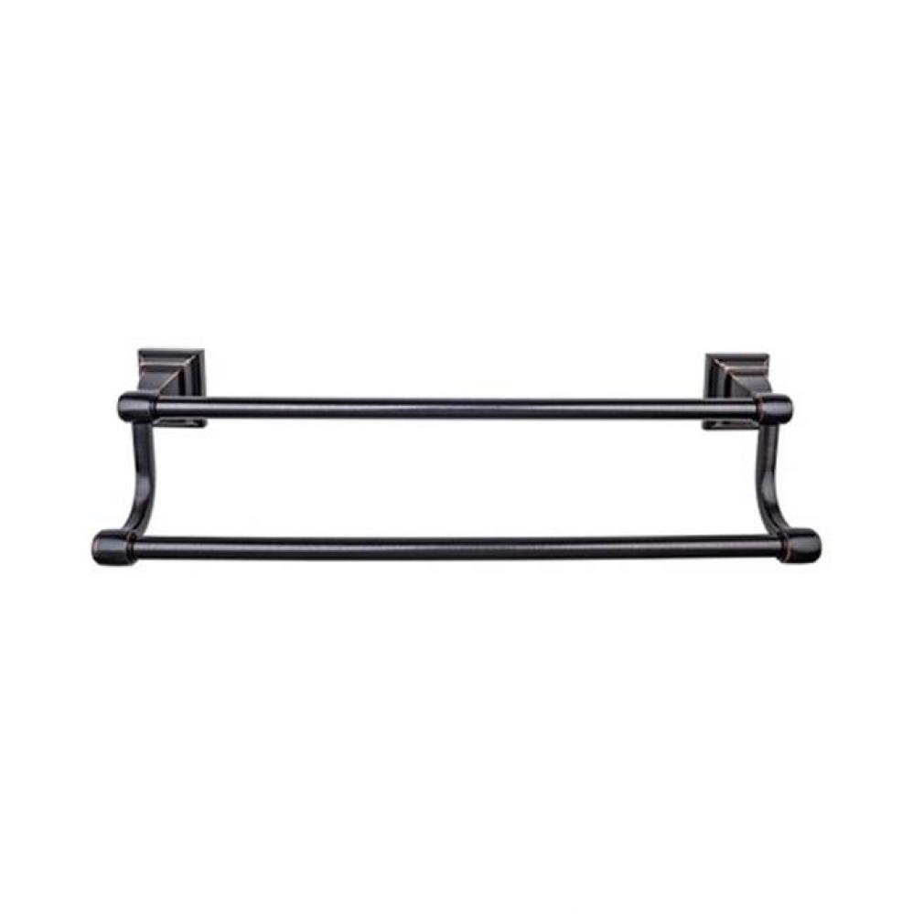 Stratton Bath Towel Bar 30 Inch Double Tuscan Bronze