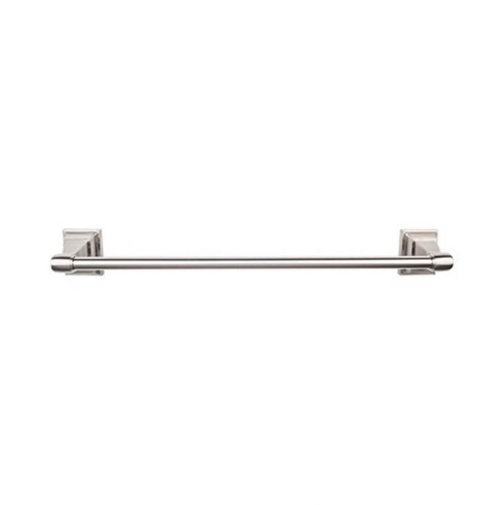 Stratton Bath Towel Bar 18 Inch Single Brushed Satin Nickel