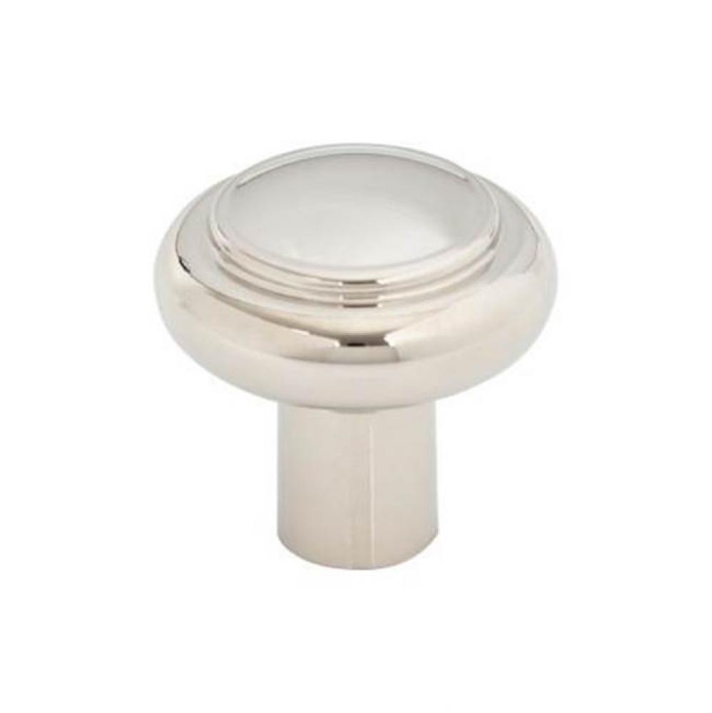 Clarence Knob 1 1/4 Inch Polished Nickel