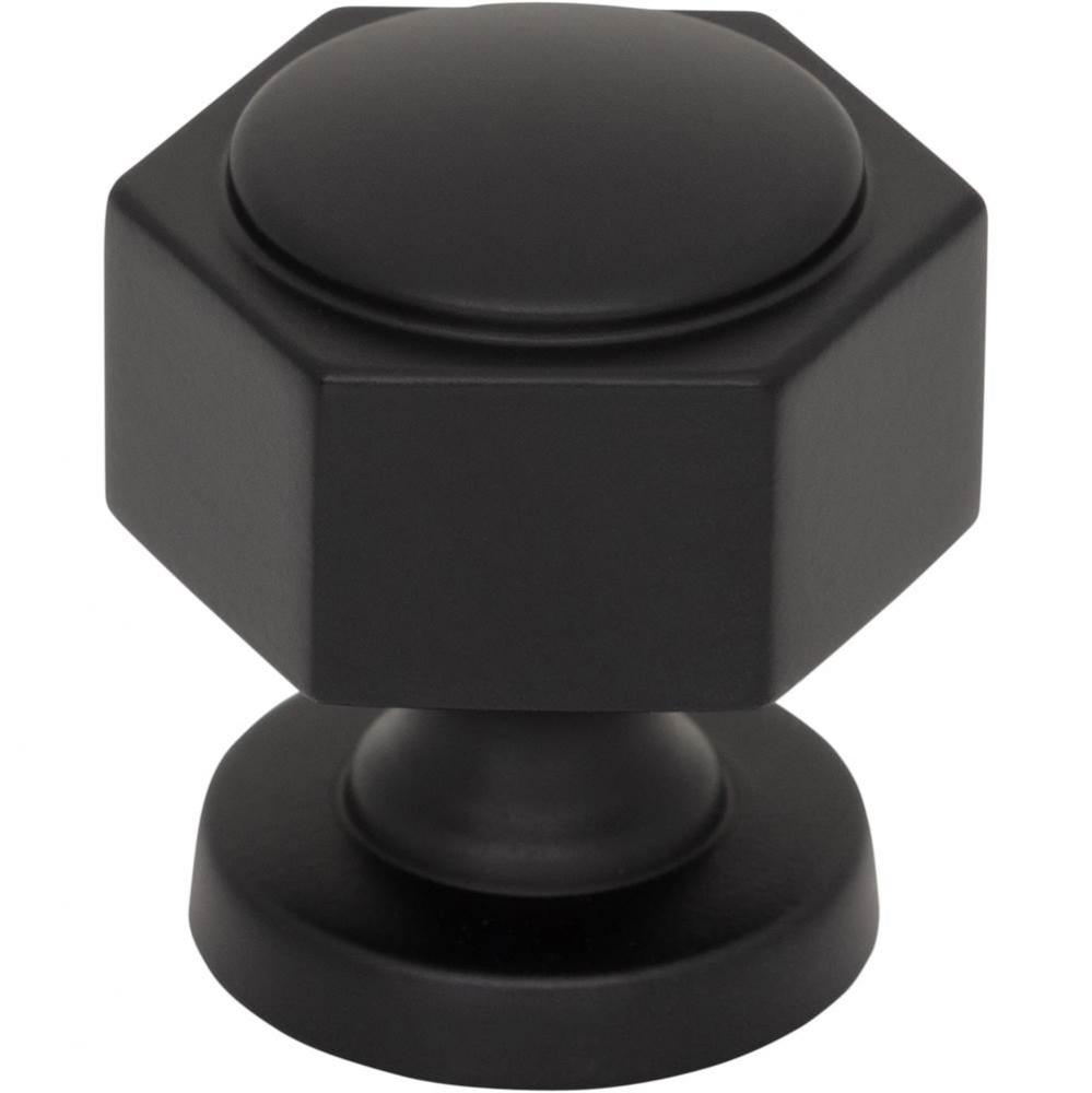 Stanmore Knob 1 1/4 Inch Flat Black