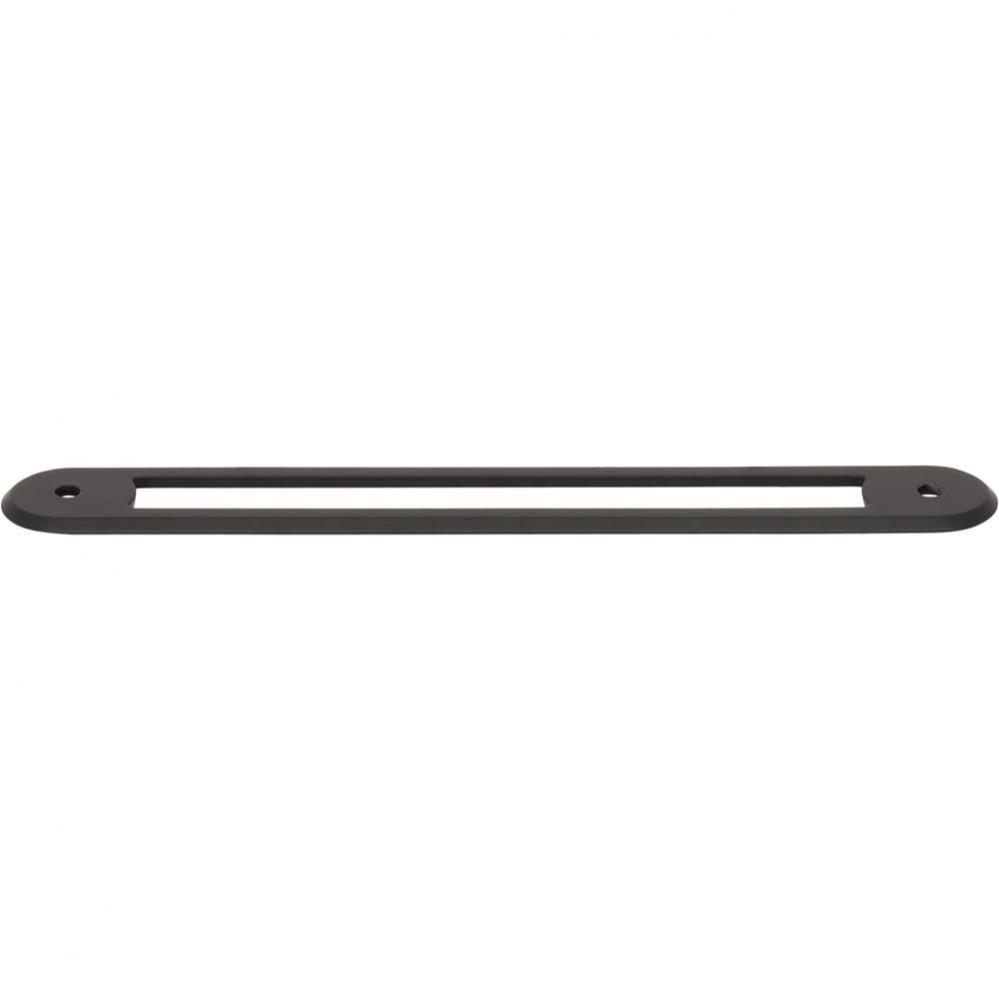 Brockwell Backplate 6  5/16 Inch (c-c) Flat Black