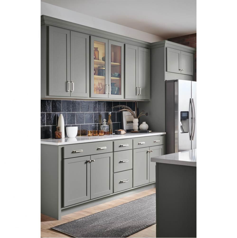 Brockwell Appliance Backplate 12 Inch (c-c) Polished Nickel