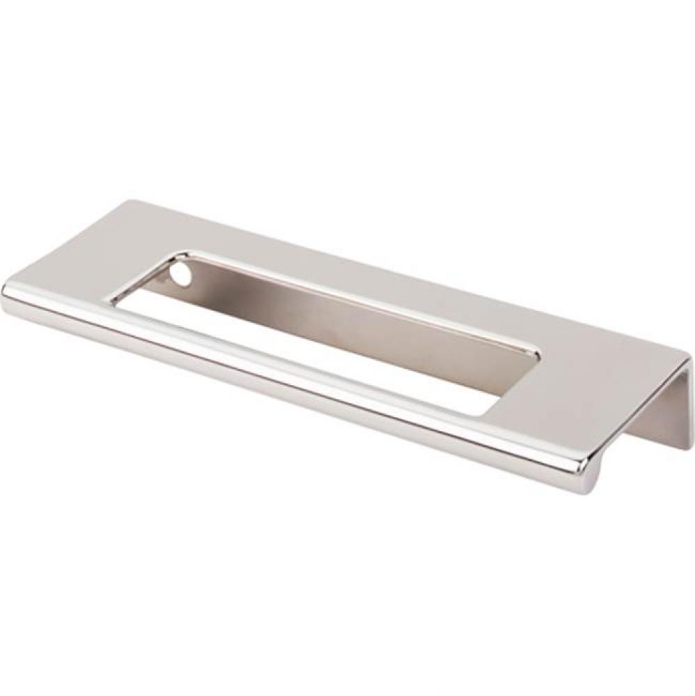 Europa Cut Out Tab Pull 3 3/4 Inch (c-c) Polished Nickel