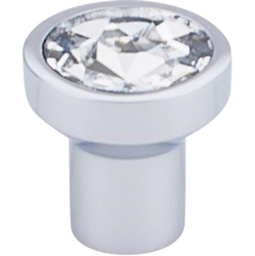 Wentworth Crystal Knob 1 1/8 Inch Polished Chrome Base