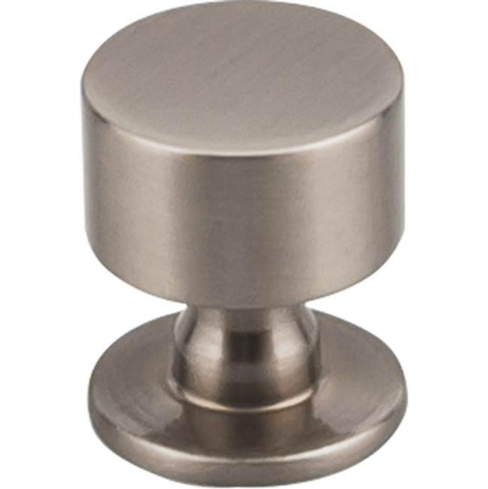 Lily Knob 1 1/8 inch Brushed Satin Nickel