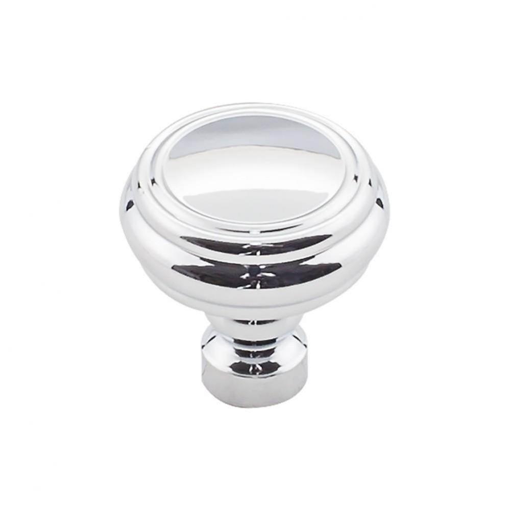 Brixton Rimmed Knob 1 1/4 Inch Polished Chrome