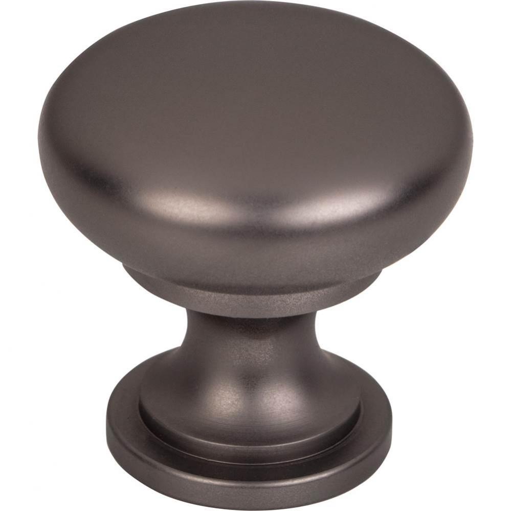 Hollow Round Knob 1 3/16 Inch Ash Gray