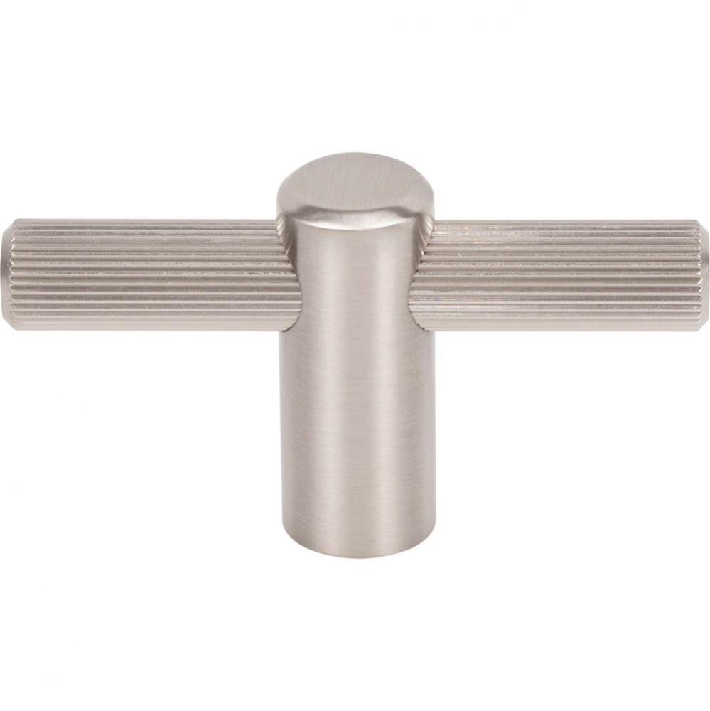 Dempsey T-Knob 2 1/2 Inch Brushed Satin Nickel
