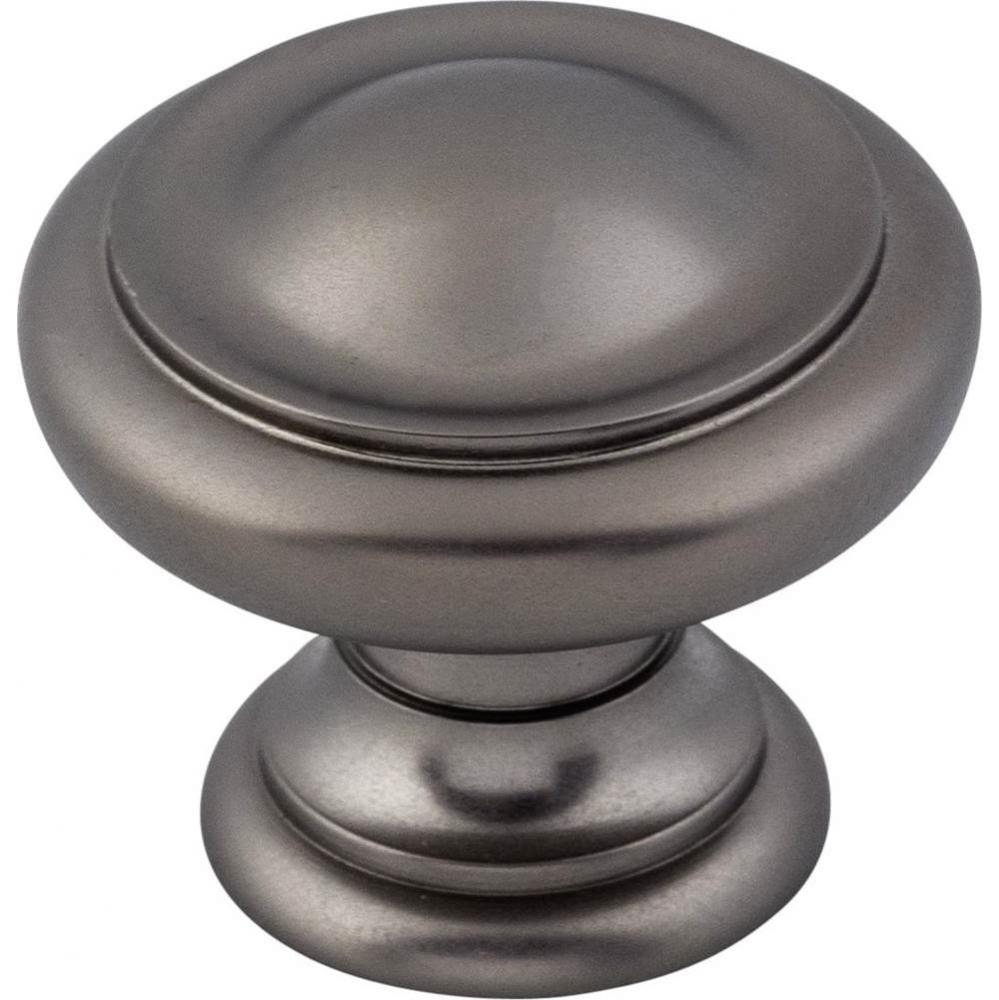 Dome Knob 1 1/8 Inch Ash Gray