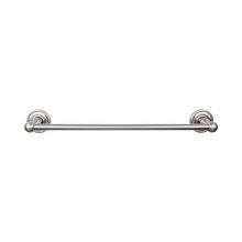 Top Knobs ED10BSNF - Edwardian Bath Towel Bar 30 In. Single - Rope Backplate Brushed Satin Nickel