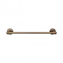 Top Knobs ED10GBZF - Edwardian Bath Towel Bar 30 In. Single - Rope Backplate German Bronze