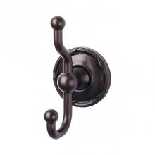 Top Knobs ED2ORBE - Edwardian Bath Double Hook Ribbon Backplate Oil Rubbed Bronze