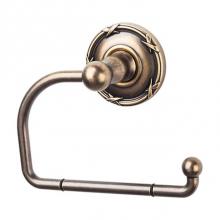 Top Knobs ED4GBZE - Edwardian Bath Tissue Hook Ribbon Backplate German Bronze