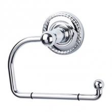 Top Knobs ED4PCF - Edwardian Bath Tissue Hook Rope Backplate Polished Chrome