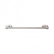 Top Knobs ED6BSNC - Edwardian Bath Towel Bar 18 In. Single - Oval Backplate Brushed Satin Nickel