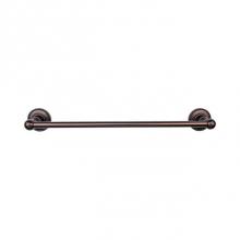 Top Knobs ED6ORBA - Edwardian Bath Towel Bar 18 In. Single - Beaded Bplate Oil Rubbed Bronze