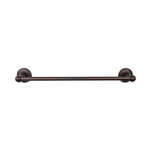 Top Knobs ED6ORBD - Edwardian Bath Towel Bar 18 Inch Single - Plain Bplate Oil Rubbed Bronze