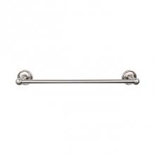 Top Knobs ED8BSNE - Edwardian Bath Towel Bar 24 Inch Single - Ribbon Bplate Brushed Satin Nickel