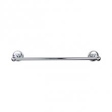 Top Knobs ED8PCD - Edwardian Bath Towel Bar 24 Inch Single - Plain Bplate Polished Chrome