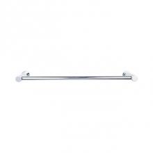 Top Knobs HOP6PC - Hopewell Bath Towel Bar 18 Inch Single Polished Chrome